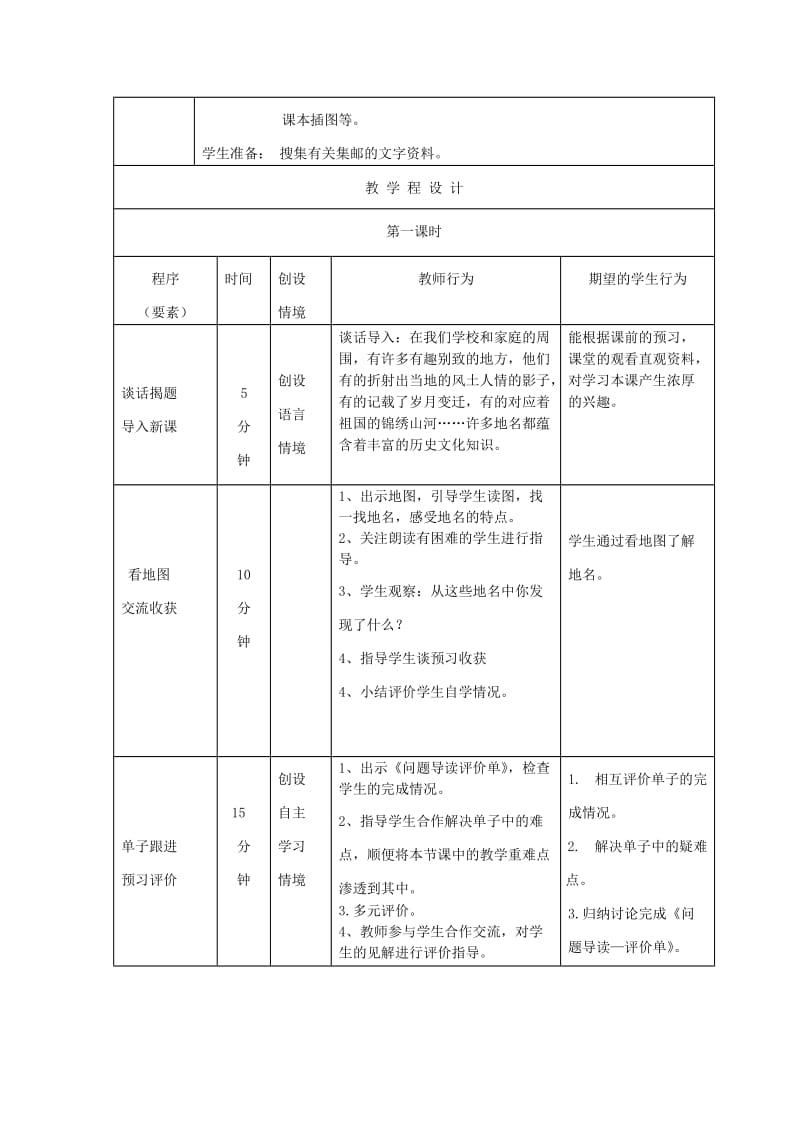 四年级语文上册 7 地名教案1 北师大版.doc_第2页