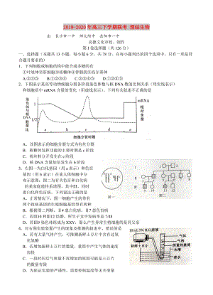 2019-2020年高三下學(xué)期聯(lián)考 理綜生物.doc