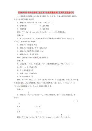 2019-2020年高中數(shù)學(xué) 第三章 階段質(zhì)量檢測 北師大版選修2-2.doc