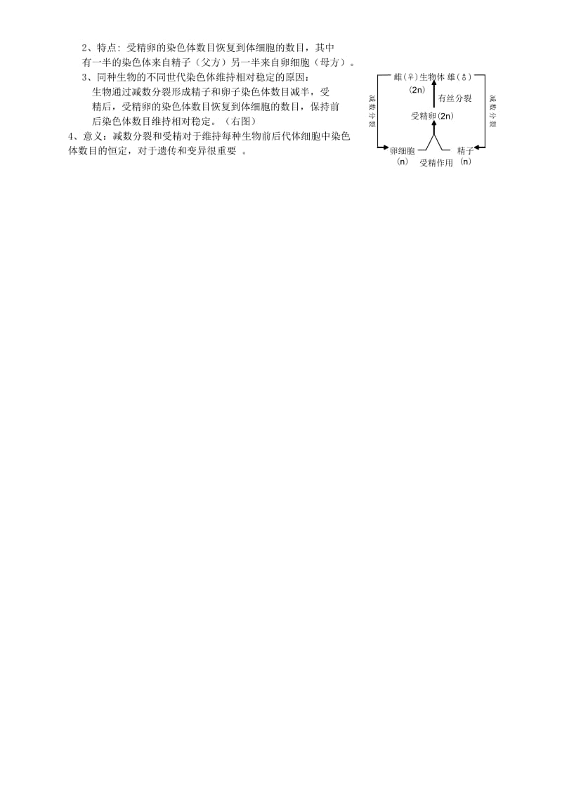 2019-2020年高中生物会考复习知识要点6 遗传的细胞基础.doc_第3页