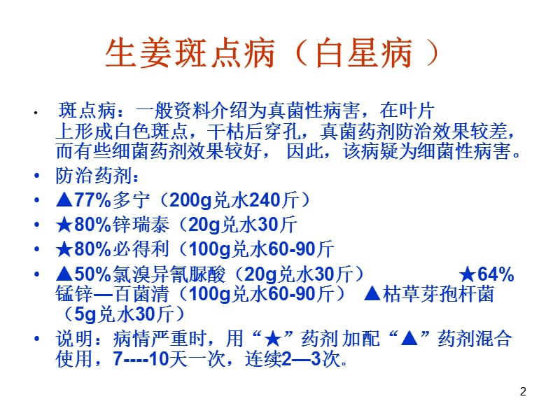 生姜病虫害防治ppt课件_第2页