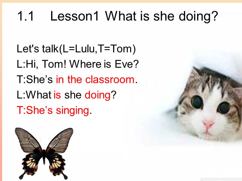 2019年五年级英语上册 Lesson 1 What is she doing课件2 科普版.ppt_第1页