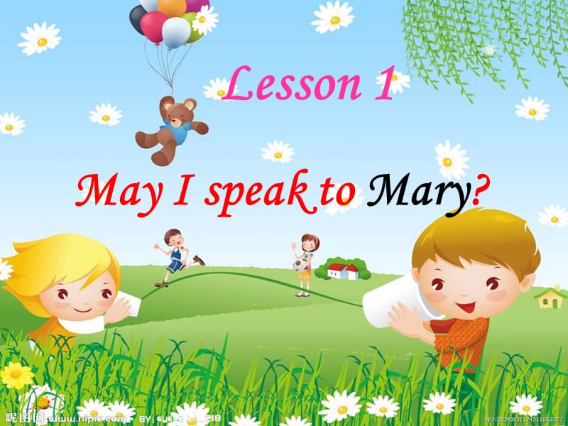 2019春五年级英语下册 Lesson 1《May I speak to Mary》课件2 科普版.ppt_第1页