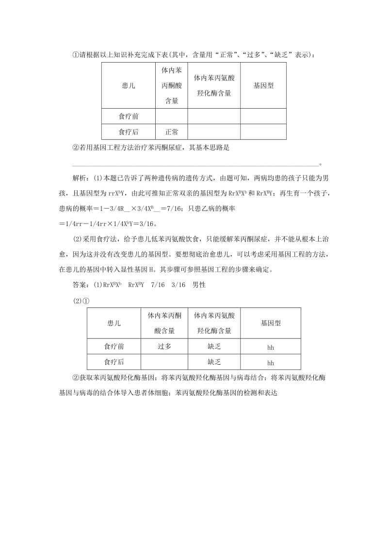 2019-2020年高中生物 第四章 第五节 关注人类遗传病随堂演练1 苏教版必修2.doc_第3页