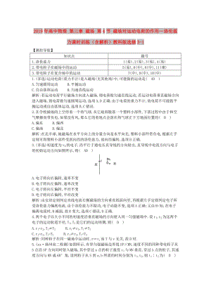 2019年高中物理 第三章 磁場 第4節(jié) 磁場對運動電荷的作用—洛倫茲力課時訓(xùn)練（含解析）教科版選修3-1.doc