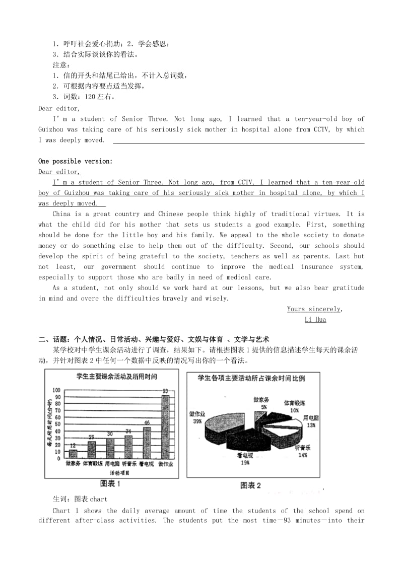 2019-2020年高考英语书面表达常见话题备考押题.doc_第3页