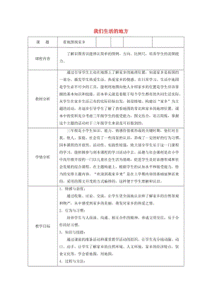 三年級(jí)品德與社會(huì)上冊(cè) 主題1 看地圖找家鄉(xiāng)教案 滬科版.doc