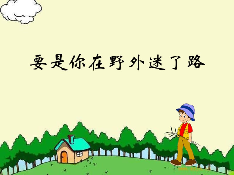 2019学年二年级语文下册 课文5 17 要是你在野外迷了路课件5 新人教版.ppt_第1页