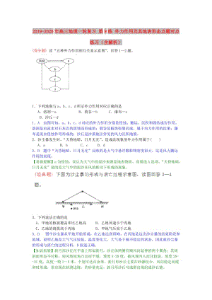 2019-2020年高三地理一輪復(fù)習(xí) 第9練 外力作用及其地表形態(tài)點(diǎn)題對點(diǎn)練習(xí)（含解析）.doc