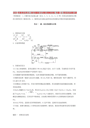 2019年高考化學(xué)大二輪專題復(fù)習(xí)與增分策略訓(xùn)練 專題12 常見非金屬元素.doc