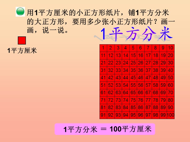 2019年三年级数学下册 5.4 面积单位的换算课件3 北师大版.ppt_第3页