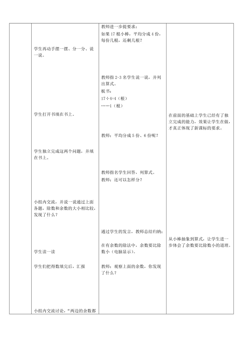 二年级数学下册 二 表内乘法和除法（二）有余数除法教学设计2-2 冀教版.doc_第2页