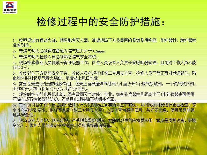 汇总炼铁煤气作业的安全措施煤气管道等.ppt_第3页