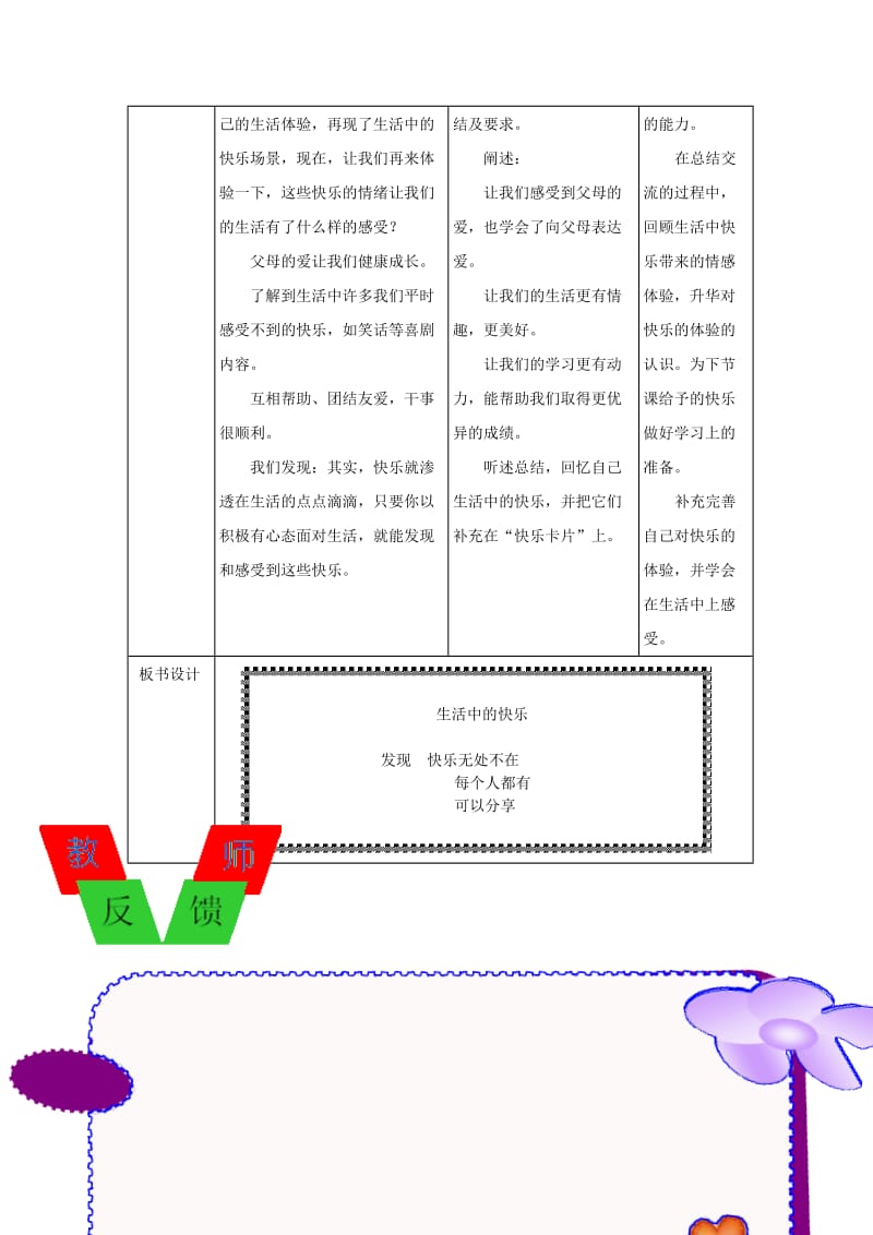 五年级品德与社会下册 第一单元 成长的快乐与烦恼 1生活中的快乐教案 新人教版.doc_第3页