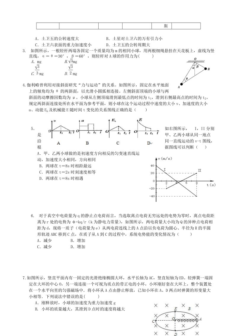 2019-2020年高三物理4月份百题精练（1）.doc_第3页