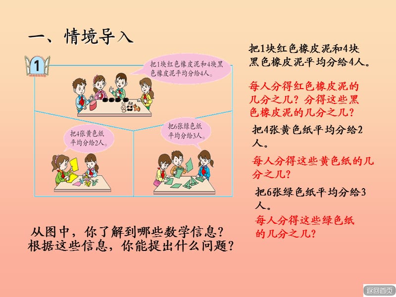 2019春五年级数学下册 第二单元《校园艺术节—分数的意义和性质》课件5 青岛版六三制.ppt_第1页