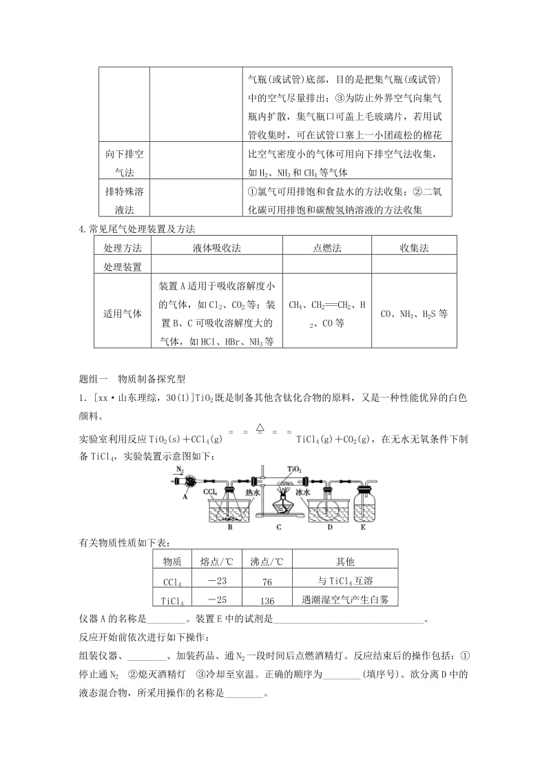 2019年高考化学二轮专题复习 专题十五 综合实验探究讲练（含解析）.doc_第3页