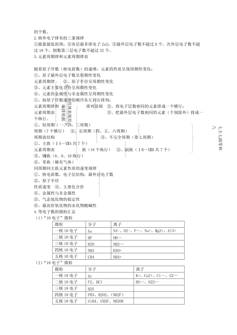 2019-2020年高考化学主干核心知识一轮复习 专题五 元素周期律 元素周期表教案 新人教版.doc_第2页