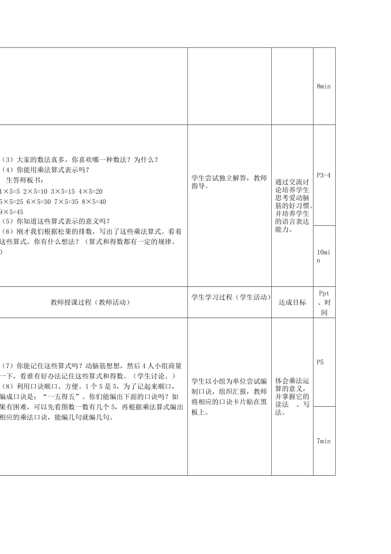 二年级数学上册 第五单元《数松果》教案 北师大版.doc_第2页