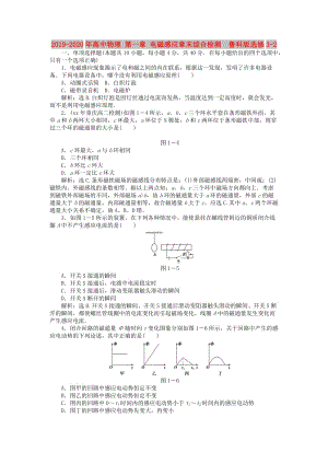 2019-2020年高中物理 第一章 電磁感應章末綜合檢測 魯科版選修3-2.doc