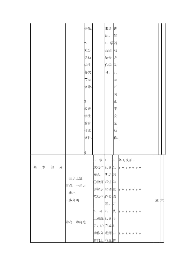 六年级体育下册 三步上篮教学方案.doc_第3页