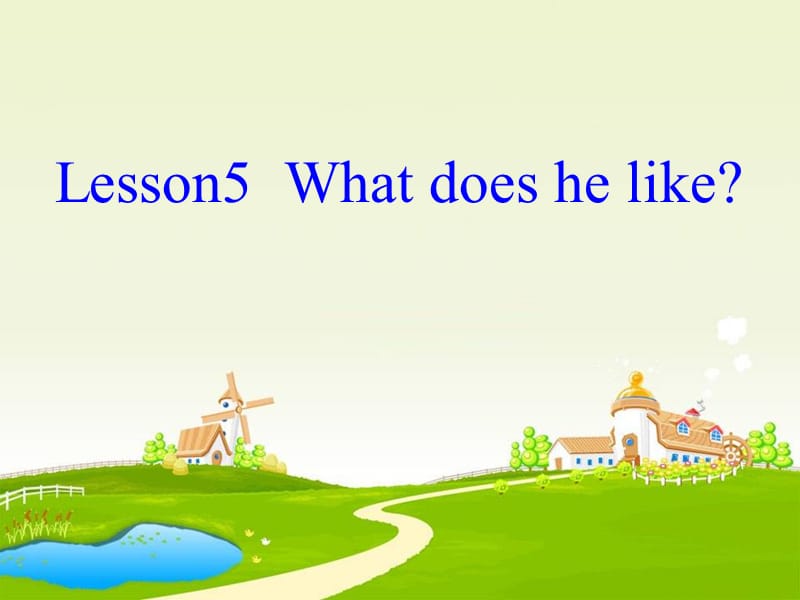 2019年五年级英语上册 Lesson 5 What does he like课件2 科普版.ppt_第1页