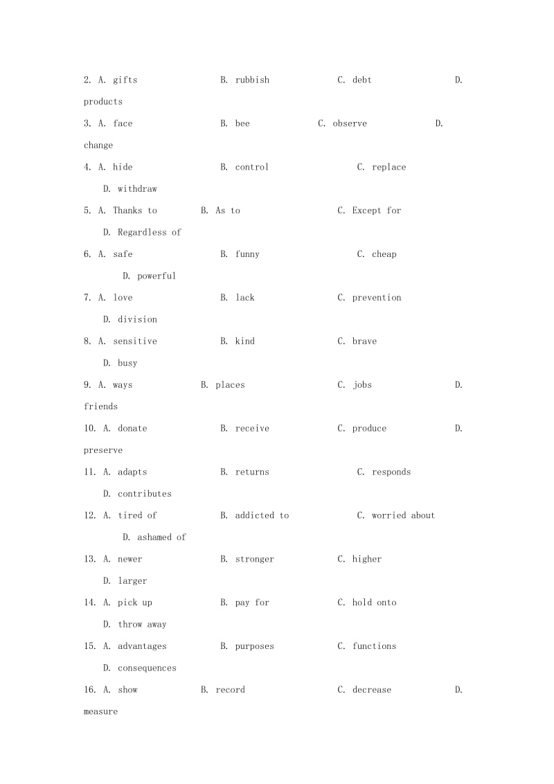 2019-2020年高中英语大题精做03Ahealthylife含解析新人教版选修.doc_第2页