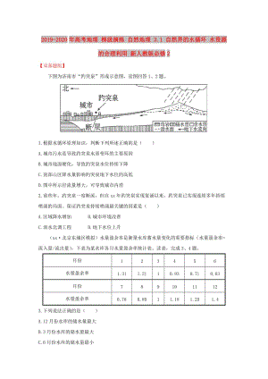 2019-2020年高考地理 梯級(jí)演練 自然地理 3.1 自然界的水循環(huán) 水資源的合理利用 新人教版必修2.doc