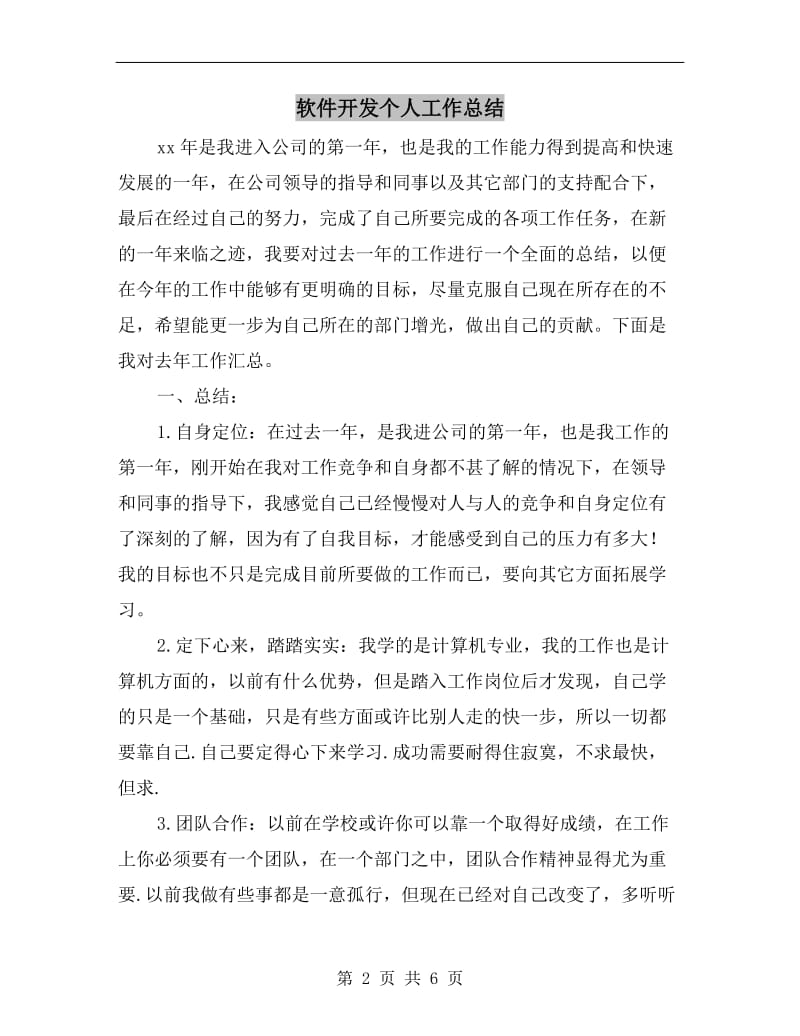 软件开发个人工作总结.doc_第2页