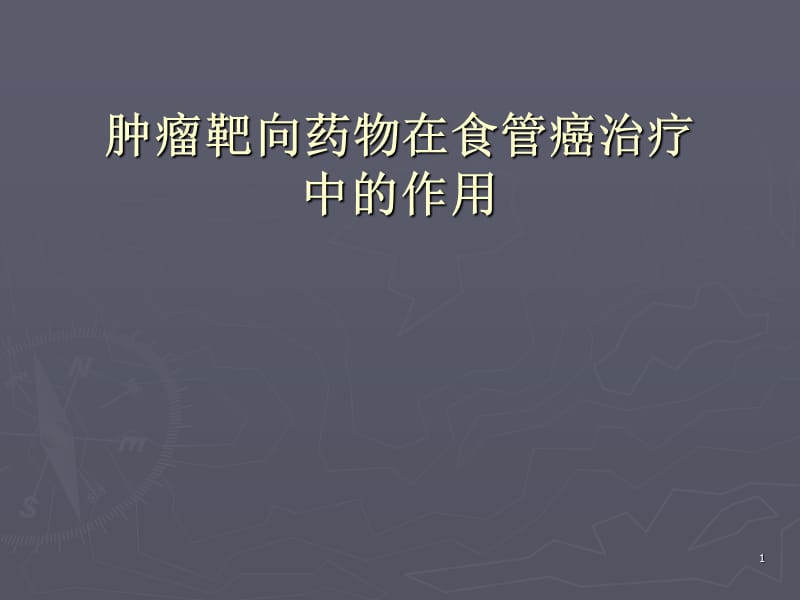 食管癌的靶向药物治疗ppt课件_第1页