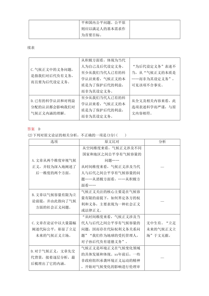 2019-2020年高三语文二轮复习第二部分现代文阅读专题五论述类文本阅读讲义.doc_第3页