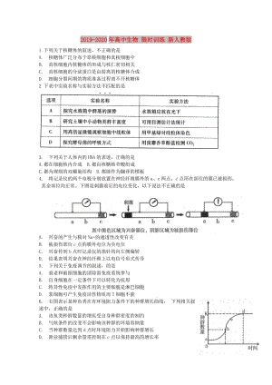 2019-2020年高中生物 限時訓(xùn)練 新人教版.doc