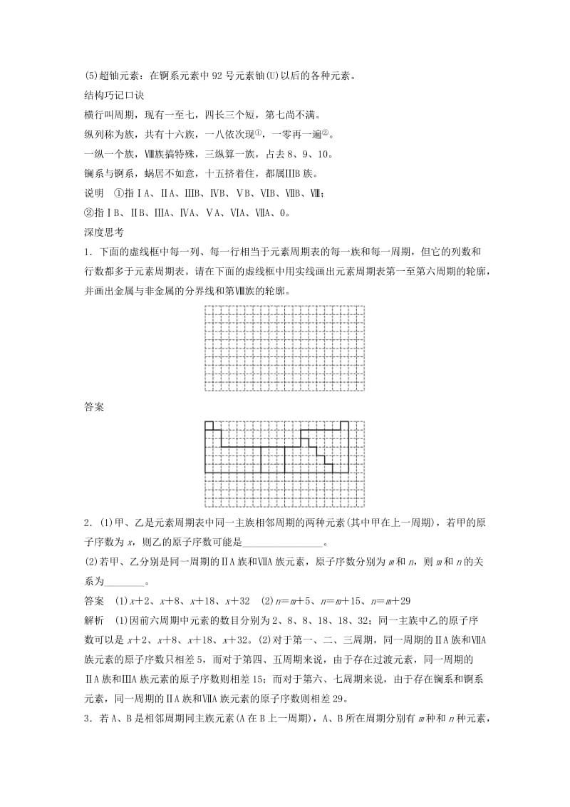 2019-2020年高考化学一轮复习 第五章 第2讲 元素周期律和元素周期表.doc_第2页