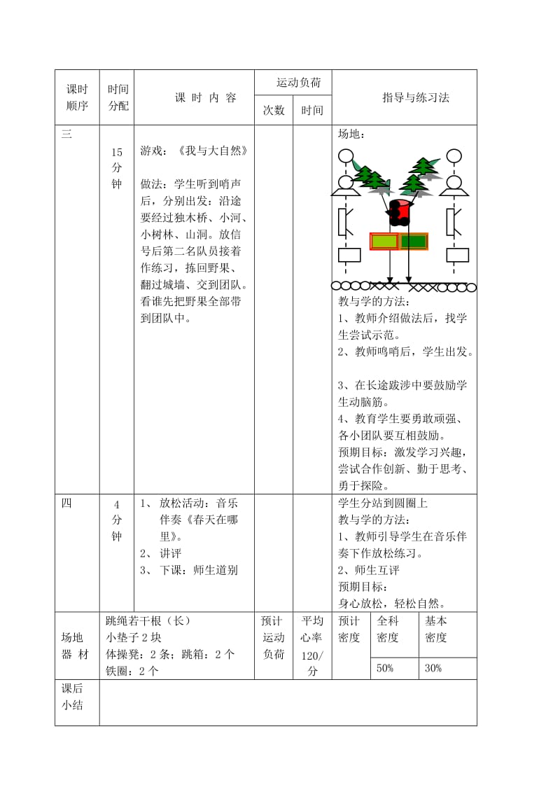 一年级体育下册 第三课 我与大自然教案.doc_第2页