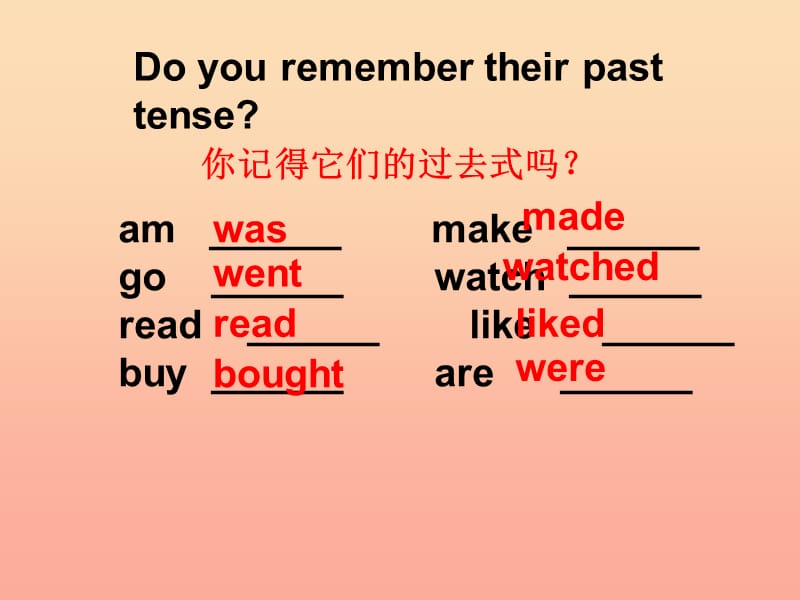 2019春六年级英语下册 Lesson 4《What did you do last saturday》课件1 科普版.ppt_第2页