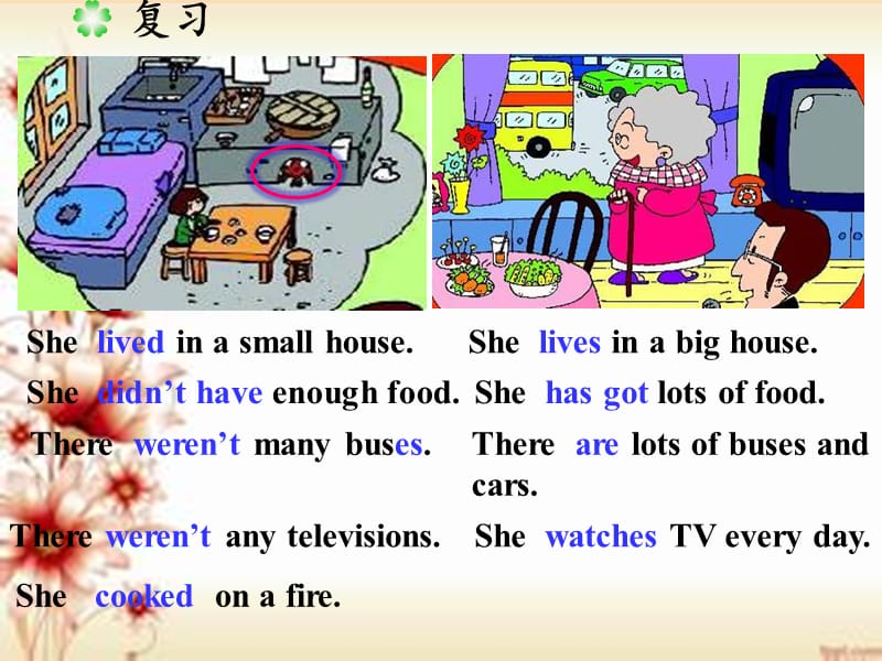 2019春五年级英语下册 Module 1 Unit 2《She didn’t have a television》课件1 （新版）外研版.ppt_第3页