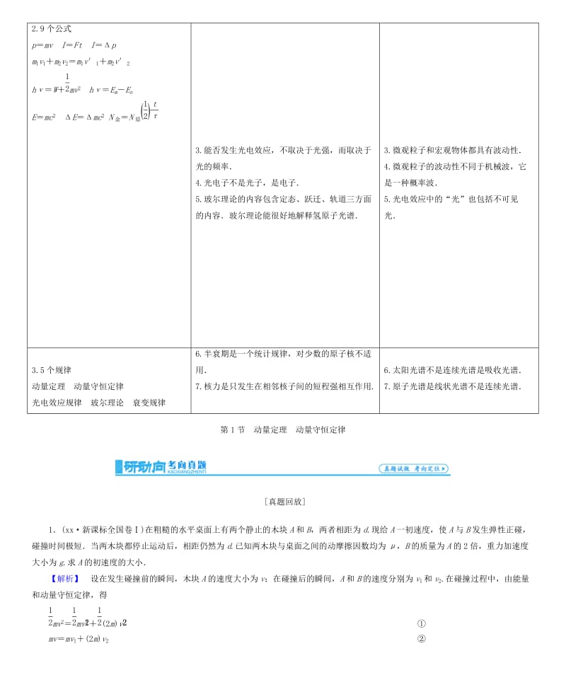 2019-2020年高考物理一轮复习 第十三章 动量守恒 近代物理.doc_第2页