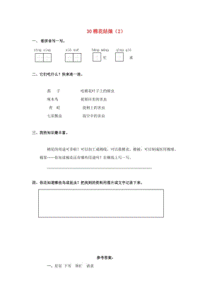 一年級語文下冊 第8單元 第30課《棉花姑娘》課時練習(xí)（2） 新人教版.doc