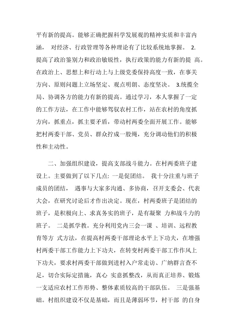 20XX村书记述职报告.doc_第2页