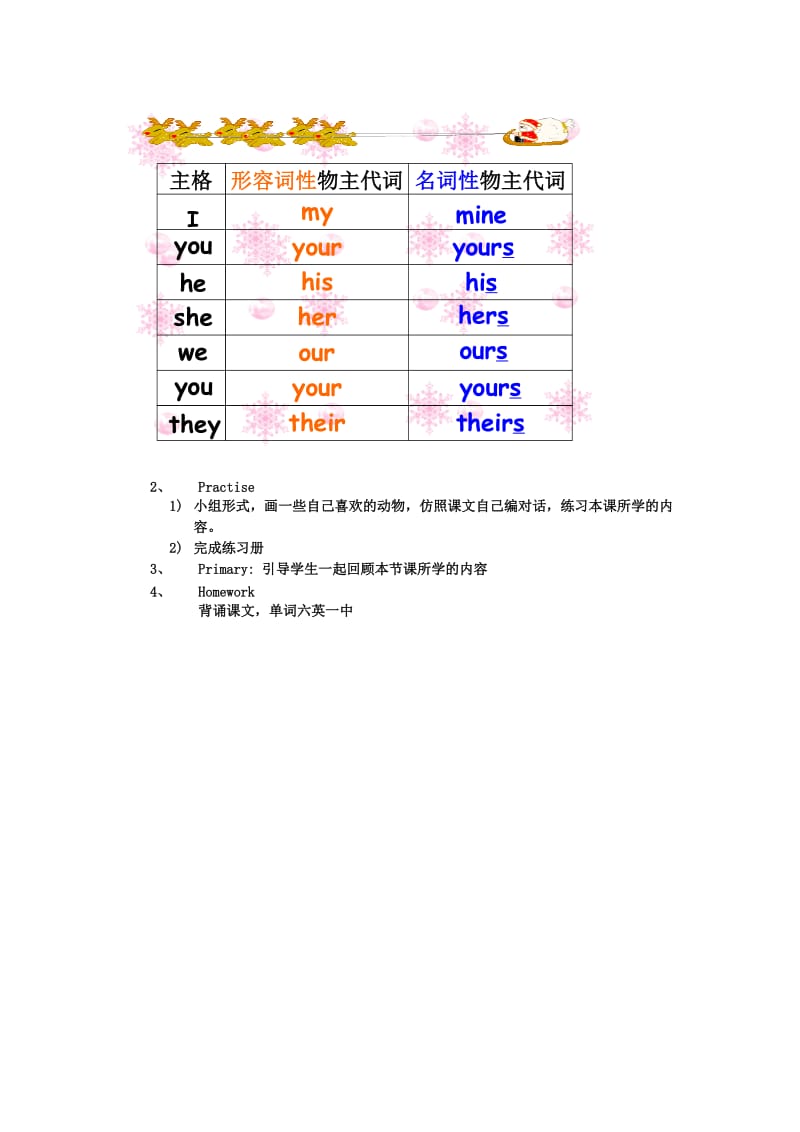 五年级英语上册 Unit 5 Is this your schoolbag（Lesson 27-28）教案 人教精通版.doc_第2页