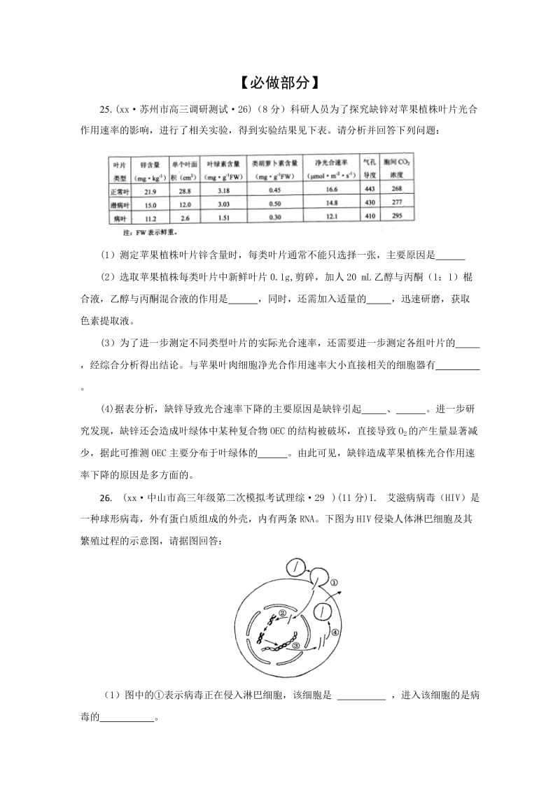 2019-2020年高考压轴冲刺卷山东卷（二）理综生物.doc_第3页