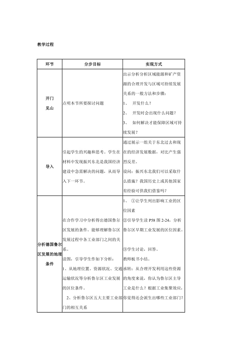 2019-2020年高二地理矿产资源合理开发和区域可持续发展1.doc_第3页