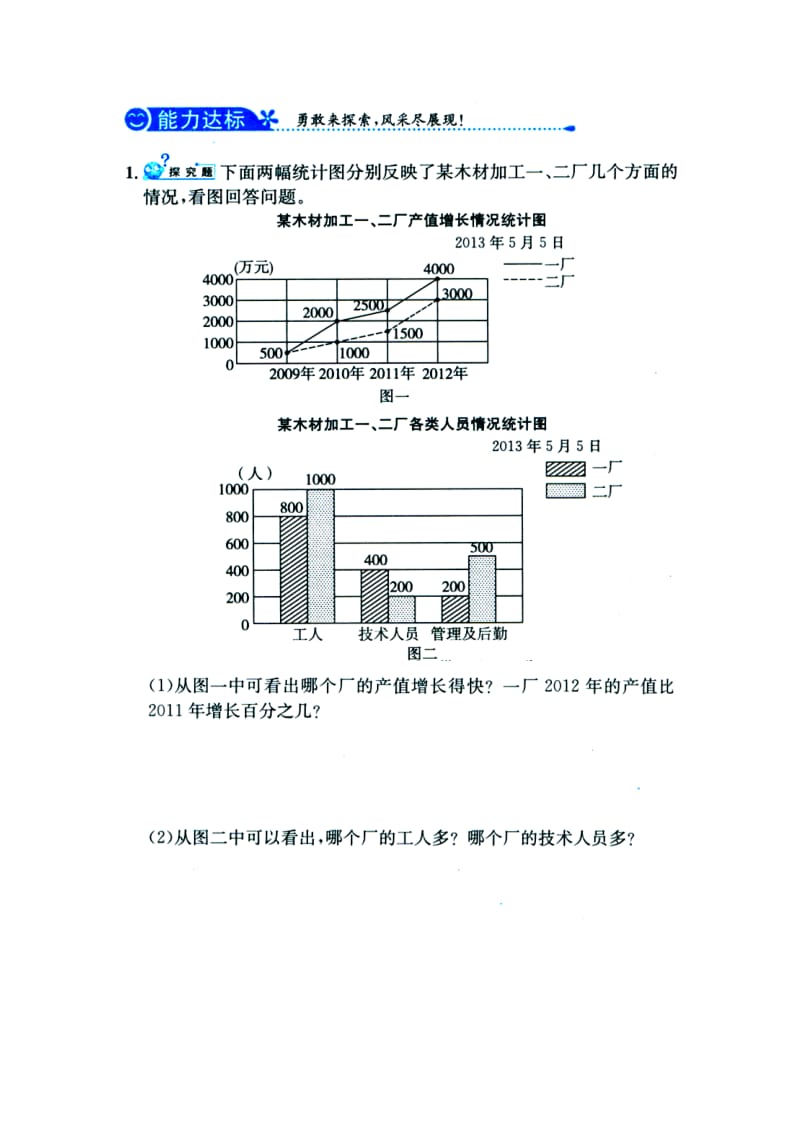 2019六年级数学上册 第7单元《扇形统计图》（选择合适的统计图表示数据）综合习题1（新版）冀教版.doc_第2页