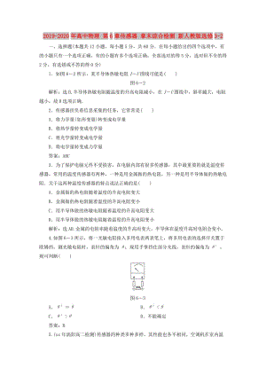 2019-2020年高中物理 第6章傳感器 章末綜合檢測 新人教版選修3-2.doc