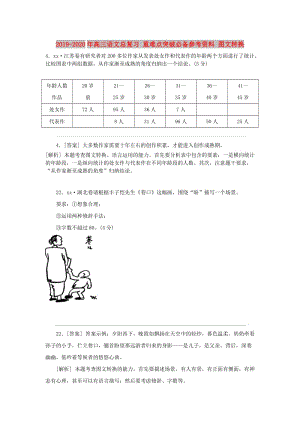 2019-2020年高三語文總復習 重難點突破必備參考資料 圖文轉換.doc