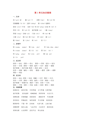 四年級語文上學(xué)期期末試題 知識歸納1 新人教版.doc