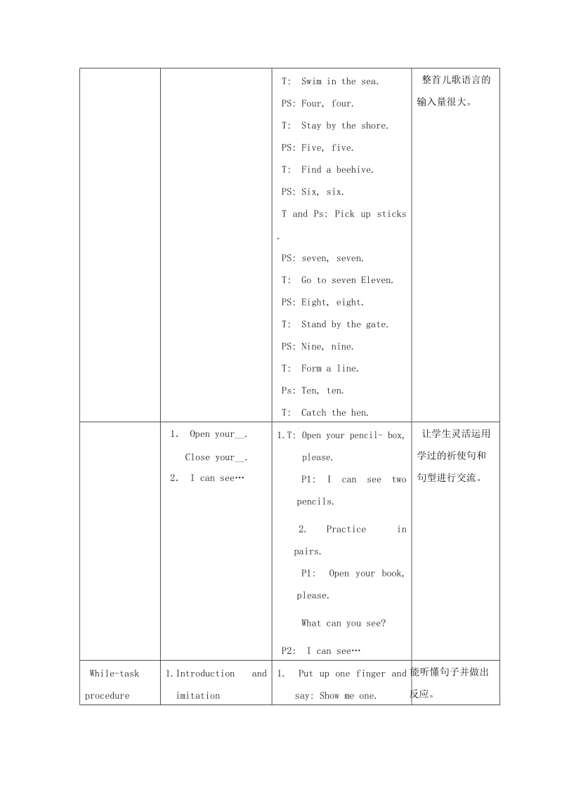 一年级英语上册 Unit 2 Numbers（Period 4）教案 沪教牛津版.doc_第2页