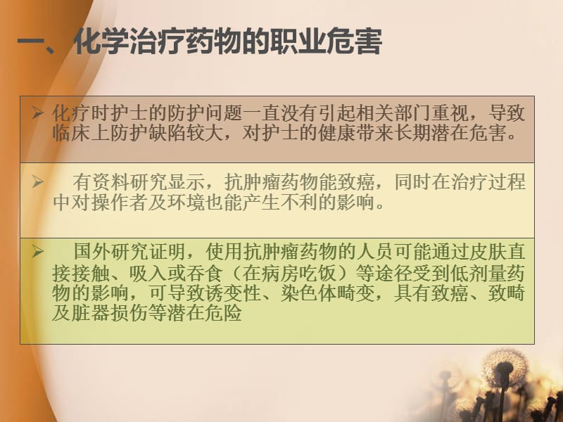 肿瘤科护士的职业防护ppt课件.ppt_第3页