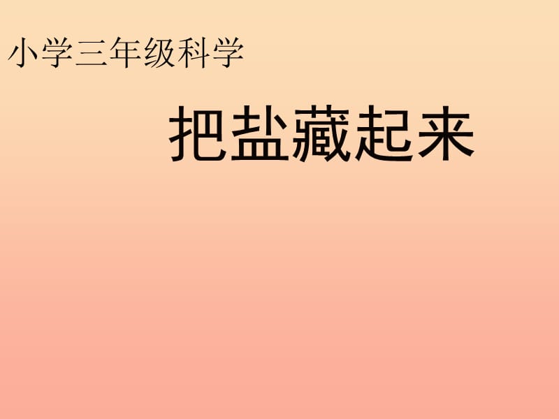 2019春三年级科学下册 4.1《把盐藏起来》课件1 大象版.ppt_第3页