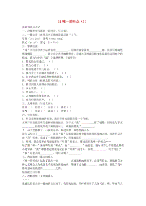 六年級(jí)語文上冊(cè) 第3單元 11《唯一的聽眾》課時(shí)練習(xí)（1） 新人教版.doc